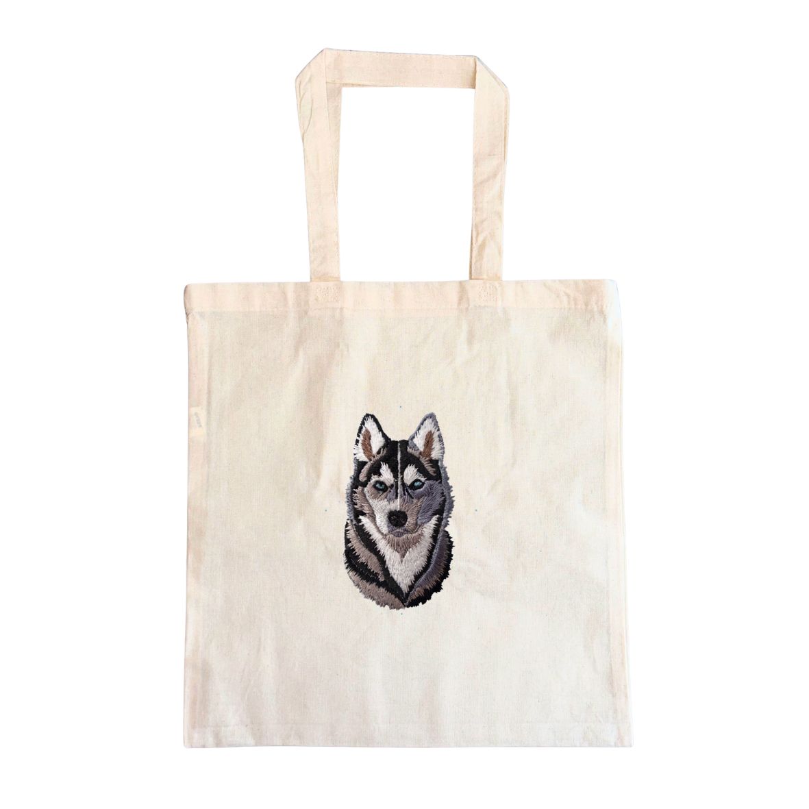 Custom Embroidered Pet Portrait Tote Bag