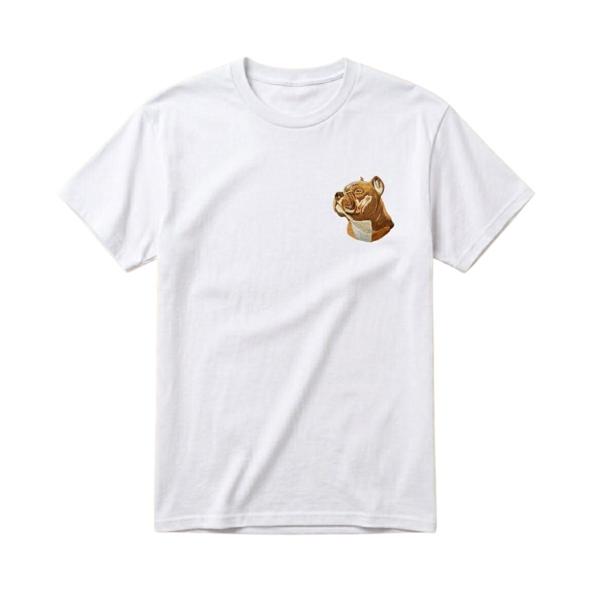 Custom Embroidered Pet Portrait T-Shirt