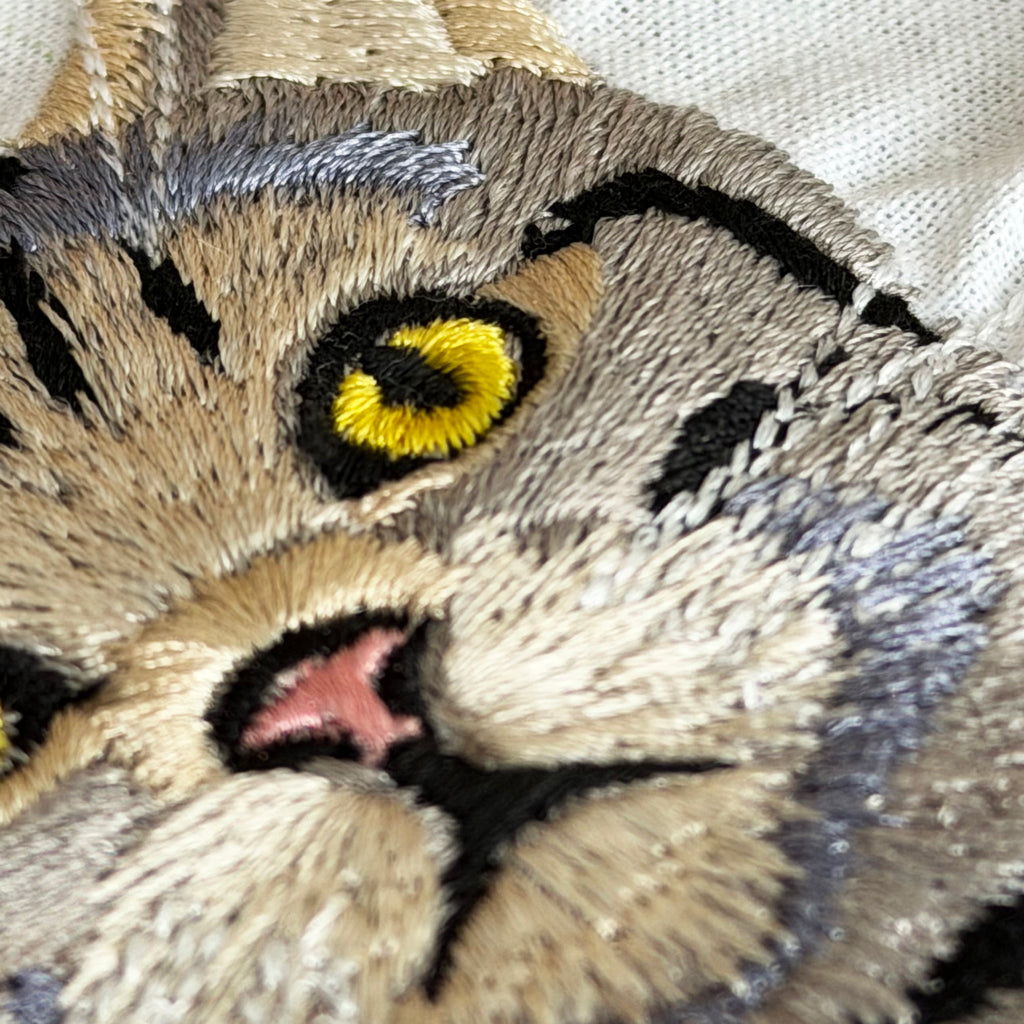 Custom Embroidered Pet Portrait Tote Bag Large